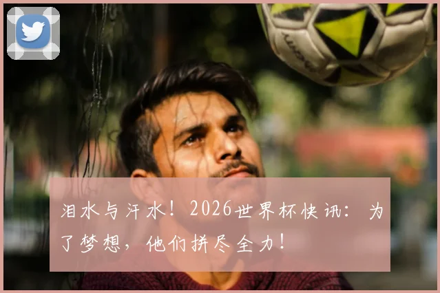 泪水与汗水!2026世界杯快讯:为了梦想,他们拼尽全力!